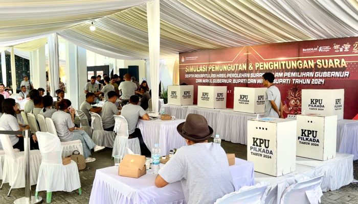 Antisipasi Kesalahan, KPU Minahasa Gelar Simulasi Pungut Hitung Suara