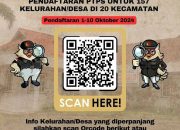 Sahabat Bawaslu Perpanjangan Pendaftaran Pengawas TPS untuk 157 Kelurahan Desa di 20 Kecamatan Telah Dibuka 1-10 Oktober 2024