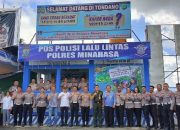 Kapolres Minahasa Resmikan Pos Lantas Baru Simpang Empat Boulevard