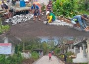 Pemdes Teep Terus Berkarya, Pembangunan Jalan Paving Rampung