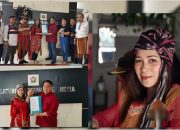 Calon Ketua PWI Sulut Perempuan Pertama, Sintya Bojoh Daftarkan Diri Dengan Busana Adat Kabasaran