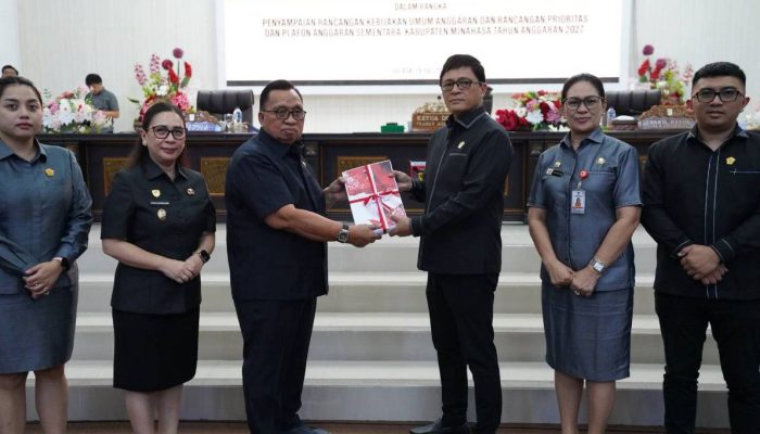 DPRD Minahasa Gelar Paripurna Penyampaian Rancangan KUA-PPAS Tahun Anggaran 2027‎