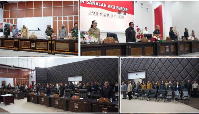 DPRD Minahasa Gelar Paripurna Pemberhetian dan Usul Pengangkatan Ketua DPRD Minahasa‎‎